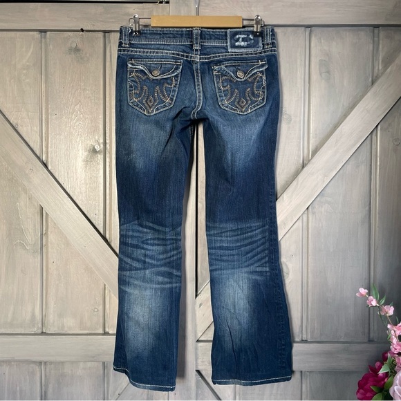 MEK Women’s flap pocket Y2K Denim Chicago‎ boot cut 28 - Picture 1 of 10